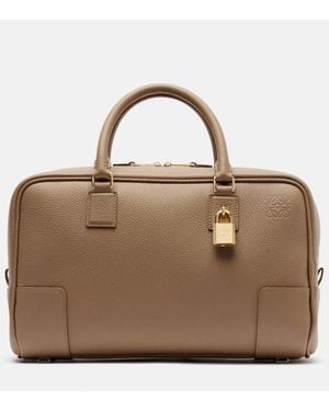 Loewe Amazona 28 Leather Tote Bag - Brown