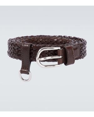 Prada Guertel Aus Leder - Braun