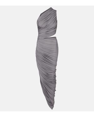 Alaïa Abito Midi Asimmetrico - Grigio