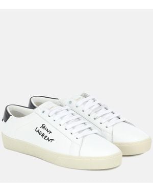 スニーカー Saint Laurent White Leather Sl 16 Sneakers Saint Laurent White Leather Sl/16 Sneakers - ShopStyle