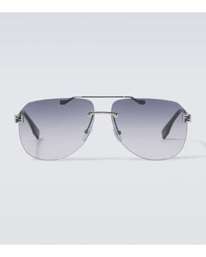 Fendi Occhiali Da Sole Aviator Di Sky - Blu