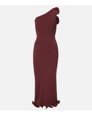 SAME Midikleid Aus Strick - Rot
