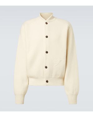Jacquemus Cardigan Pallone Aus Wolle Und Kaschmir - Natur