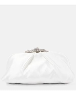 Aquazzura Clutch Very Bow Tie - Bianco