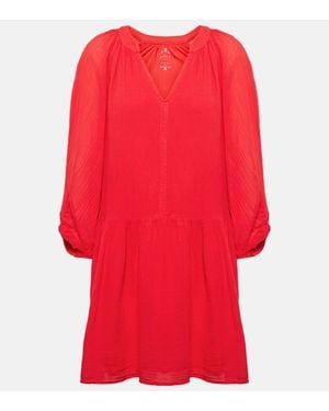 Velvet Sloan Cotton Minidress - Red