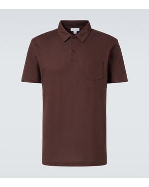 Sunspel Polohemd Aus Baumwolle - Braun