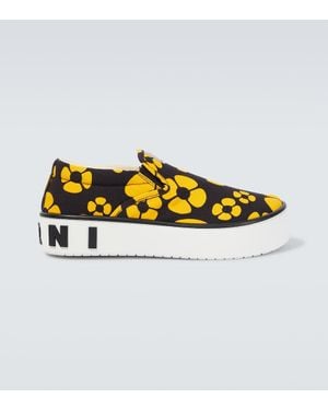 Marni X Carhartt Zapatillas Slip-On Estampadas - Amarillo