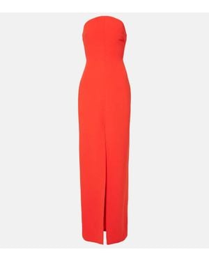David Koma Strapless Gown - Red