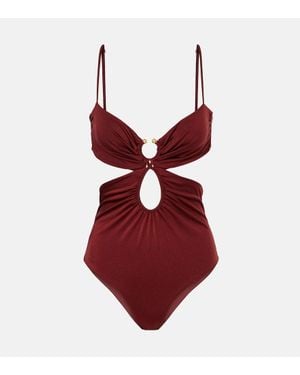 Johanna Ortiz Costume Intero Con Cut-Out - Rosso