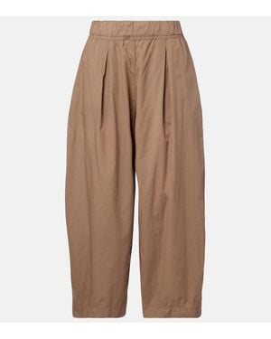 Velvet Pantaloni Sophia A Gamba Larga - Marrone