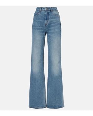 Ami Paris High-Rise Flared Jeans - Blue