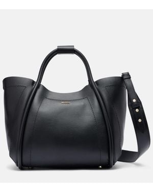 Max Mara Tote Bag Marin Medium Aus Leder - Schwarz