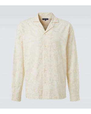 Frescobol Carioca Hemd Safra Aus Jacquard - Weiß