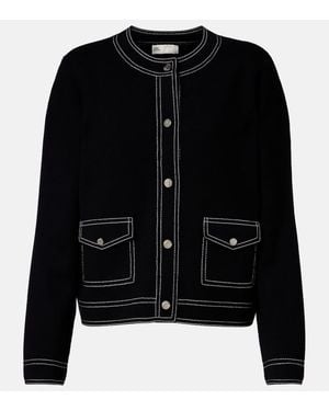 Tory Burch Cardigan De Lana - Negro