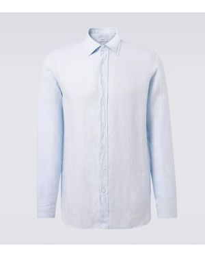 Lardini Hemd Aus Leinen - Blau