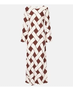 RIXO London Alondra Maxi Dress - Pink