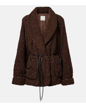 Jonathan Simkhai Jacke Kimia Aus Teddyfleece - Braun