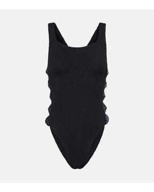 Hunza G Costume Intero Con Cut-Out - Nero