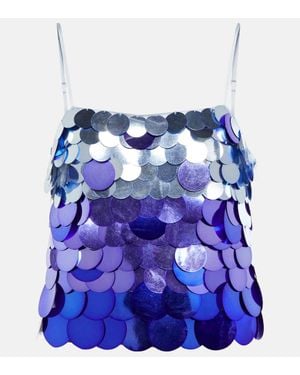 Jonathan Simkhai Nikky Sequined Camisole - Blue