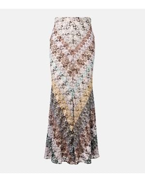 Missoni Maxirock Aus Haekelstrick - Natur