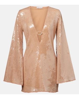 Oséree Sequined Tunic - Brown