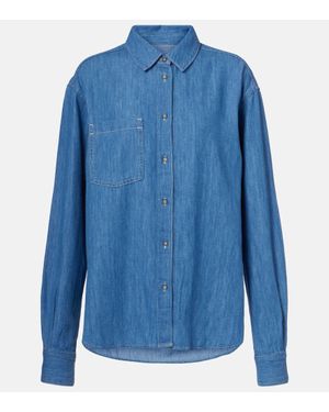 7 For All Mankind Easy Denim Shirt - Blue