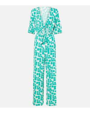 Max Mara Papiri Jersey Jumpsuit - Blue