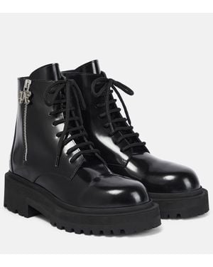 Palm Angels Shoes > boots > lace-up boots - Noir