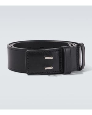 Dries Van Noten Guertel Aus Leder - Schwarz