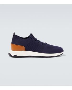 Tod's Sneakers Mit Leder - Blau