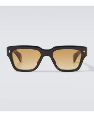 Jacques Marie Mage Fellini Square Sunglasses - Brown