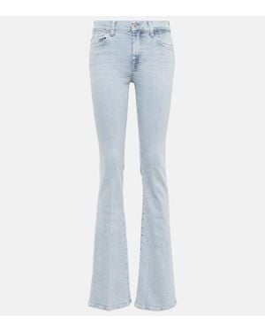 7 For All Mankind Jeans Bootcut A Vita Media - Blu