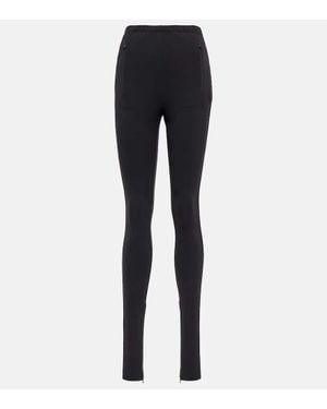 Wardrobe NYC Leggings Mit Reissverschluss - Blau