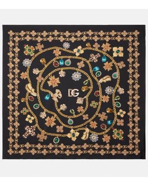 Dolce & Gabbana Tuch Aus Seiden-Twill - Schwarz