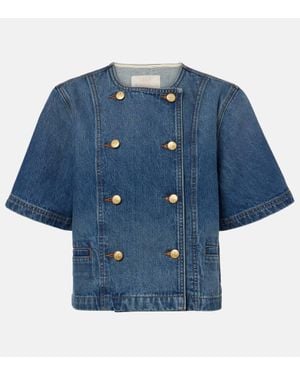 Ulla Johnson Serge Denim Top - Blue