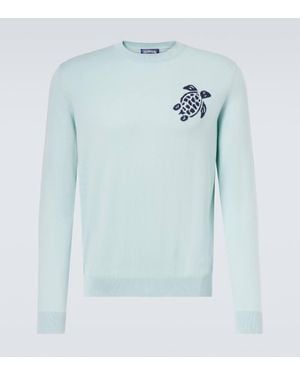 Vilebrequin Pullover Aus Baumwoll-Jacquard - Blau