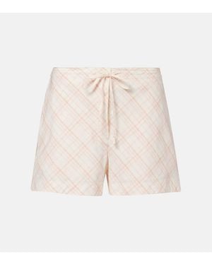 Burberry Shorts Check - Neutro