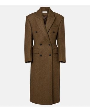 Rohe Double-Breasted Alpaca And Wool-Blend Coat - Natural