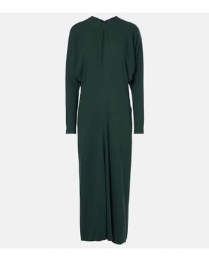 Victoria Beckham Draped Midi Dress - Green