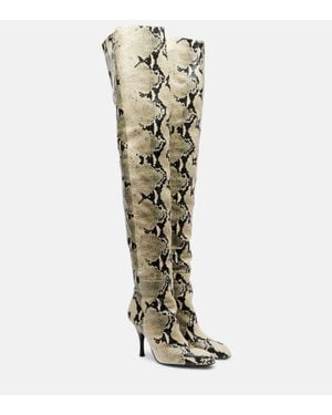 KHAITE Overknee-Stiefel Colt 100 Aus Leder - Grün