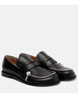 JW Anderson Loafers Aus Leder - Schwarz
