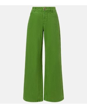 Christopher Esber Mid-Rise Wide-Leg Jeans - Grün
