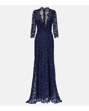 Monique Lhuillier Abito Lungo - Blu