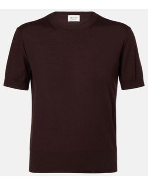Saint Laurent Wool Top - Black