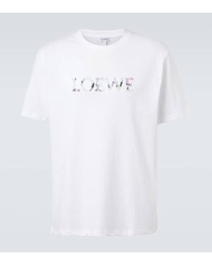 Loewe Logo Cotton T-Shirt - White