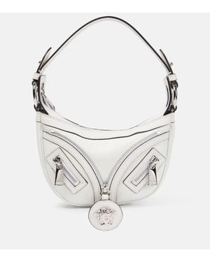 Versace Bolso Al Hombro Repeat Mini De Piel - Blanco