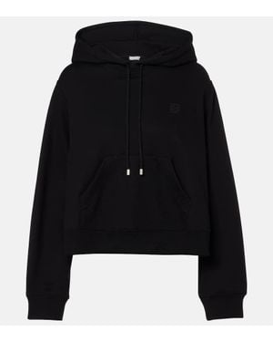 Loewe Anagram Jersey Hoodie - Black