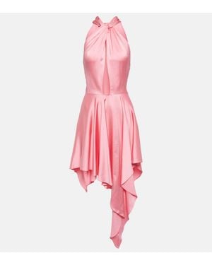 Stella McCartney Cutout Asymmetric Halterneck Dress - Pink