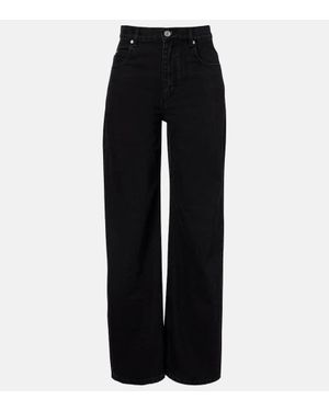 Isabel Marant Dromie Mid-Rise Straight Jeans - Black