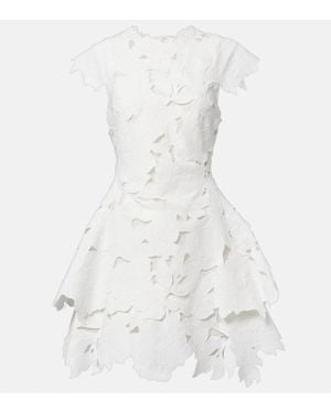 Jonathan Simkhai Minikleid Holloway Aus Spitze - Weiß